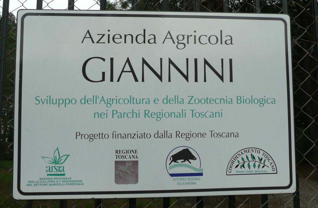 Podere Oslavia Az.Agr.Bio Giannini Alberese Eksteriør bilde